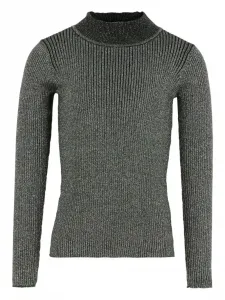 Ребристый свитер с воротником-стойкой Molo, серый