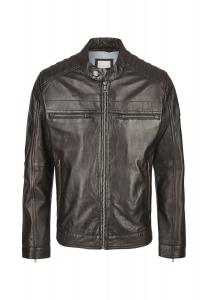 Кожаная куртка Амадео bugatti, черный