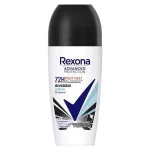 Шариковый антиперспирант для женщин, 50 мл Rexona Advanced protection invisible aqua