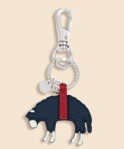 ◆Эксклюзивно в интернет-магазине◆ Брелок для ключей из коровьей кожи с логотипом GF