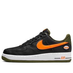 Кроссовки air force 1 '07 lv8 'hoops - black total orange' Nike, черный