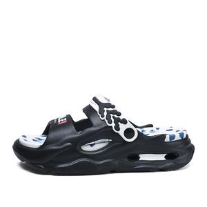 NANJIREN Пляжные сандалии унисекс цвета хаки, черные, белые, серые, черные с фруктово-зеленым, сине-черные, цвет Black