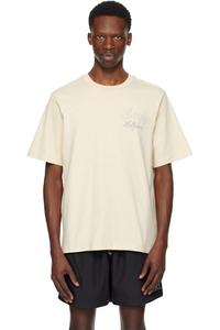 Бежевая футболка «Amiri Hollywood»