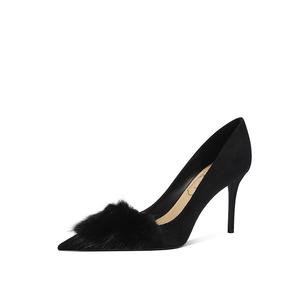 Zubumei Туфли на высоком тонком каблуке женские, черные