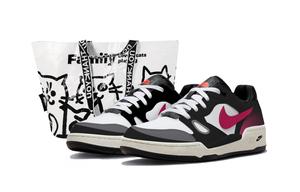 Nike Full Force Black Pink Panda, Shopping Bag Cushioning, Wear Resistant Low top Skateboard Shoes Unisex Pink