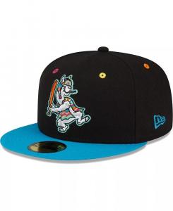 Мужская черная приталенная шляпа Hickory Crawdads Copa De La Diversion 59FIFTY New Era