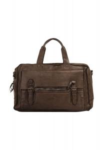 Дорожная сумка SUBMARINE, натуральная кожа HAROLD'S, коричневый