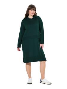 Ulla Popken Вязаное платье изумрудно-зеленого цвета