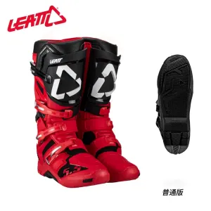 LEATT Мотоциклетные внедорожные ботинки, защитная обувь для трейла и горного велосипеда, South African 5.5 Track, красные, размер 43