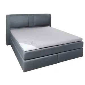 Простыня на резинке Hahn Home Textiles из эластана и джерси для наматрасника, высота 4-10 см, светло-серая Hahn Haustextilien