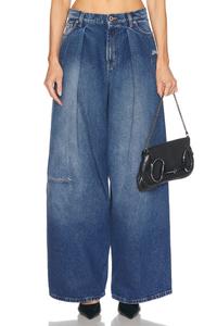 Широкие джинсы Jean Paul Gaultier, Vintage Blue