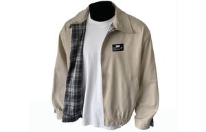 ZIAREL Куртка Unisex Khaki [Removable Logo] Lapel Moderate