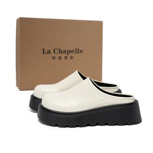 La Chapelle Женские противоскользящие тапочки с закрытым носком экрю, цвет Ecru