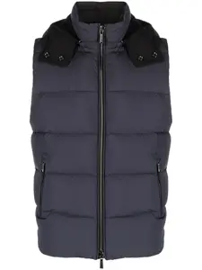 Дутый жилет с высоким воротником Moorer, синий