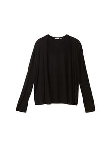 Вязаный кардиган TOM TAILOR, черный