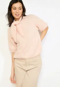 Свитер с галстуком, базовая футболка Lolaliza, Nude Pink