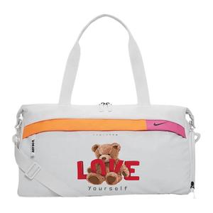 Nike Полиэстеровый узорчатый наплечный рюкзак унисекс белый, Love Bear