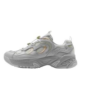 XTEP Женские легкие кроссовки на низкой платформе бело-серые, цвет White Gray