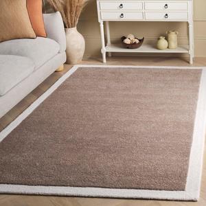 Ковер SAFAVIEH, 153 x 244 см, Metro Collection, Dark Beige & Ivory, ручной работы из шерсти, идеально для гостиной, столовой, спальни (MET153C)