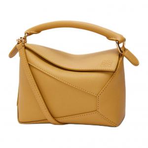 Loewe Мини-сумочка-пазл из классической телячьей кожи, женская, желтого цвета