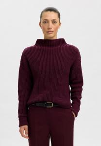 Джемпер Selected Femme SLFSELMA SUS LS NOOS, Fig/Dark Purple