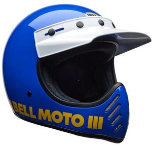 Мотокроссовый шлем Bell moto-3 classic, Blue/White/Yellow