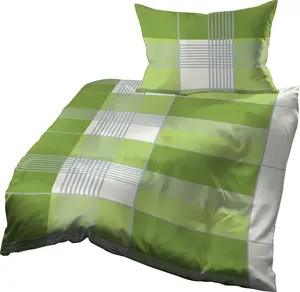 Постельное белье 140x200 + 70x90 см, хлопок вафельный пике, 32131, зеленый Gerald Wittmann