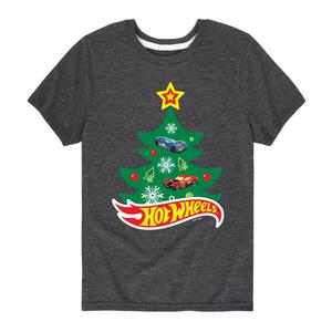 Футболка Hot Wheels «Рождественская елка» для мальчиков 8–20 лет Licensed Character, серый