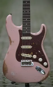 Fender Custom Shop '63 Stratocaster, Heavy Relic, Индивидуальный заказ - Цвет Ракушечный Розовый