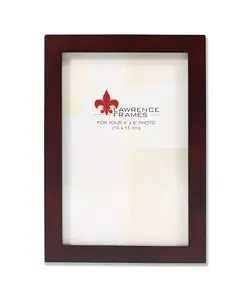 755946 Рамка для картины из дерева цвета эспрессо — 4" x 6" Lawrence Frames, brown