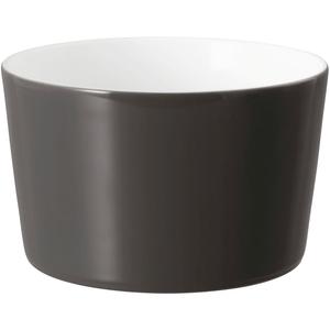 Чаша No Limits - Moments 1 шт., фарфор, круглая, Ø 13 см, высота 8 см Seltmann Weiden, антрацитовый/белый