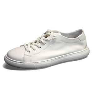 SENJIALUO Влагоотводящие износостойкие дышащие нескользящие низкие скейтерские кроссовки мужские белые, цвет White