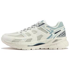 Амортизирующие износостойкие низкие кроссовки для бега мужские бело-голубые 361° Feather White/Nostalgic Blue