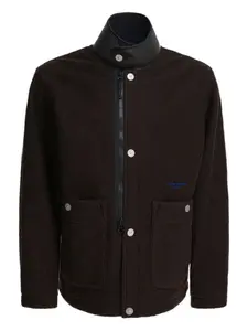 Куртка с вышитым логотипом Stone Island, коричневый