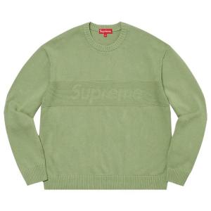 Свитер Supreme Tonal Paneled Sweater, зеленый