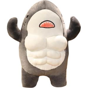 Плюшевая кукла Muscle Shark высотой 45см/60см DUOAI