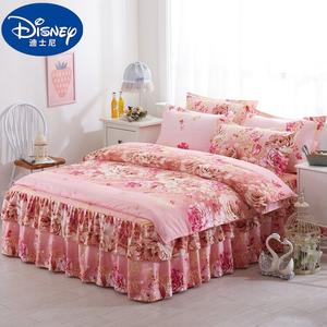 Disney Комплект постельного белья 4 предмета, 200 см, с юбкой