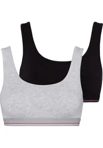 Бюстье H.I.S, выполнено из качественного эластичного хлопка, черный