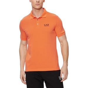 Emporio Armani Мужская рубашка-поло EA7 оранжевого цвета