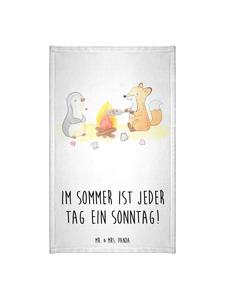 Mr. & Mrs. Panda Полотенце «Летнее воскресенье» с надписью белым цветом