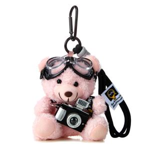 Стеклянные блестящие куклы-медвежата с камерой плюшевый кулон высота 11см Bowl