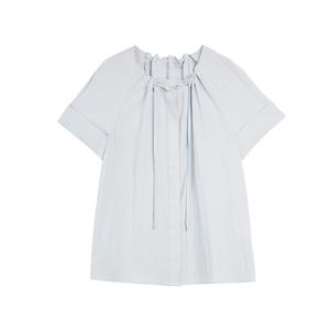 ELLE Футболка Women's Blue Crew Neck Thin Others