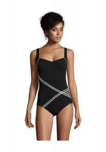 Быстросохнущий женский купальник с защитой от ультрафиолета SUNFLAIR, цвет Schwarz Weiss