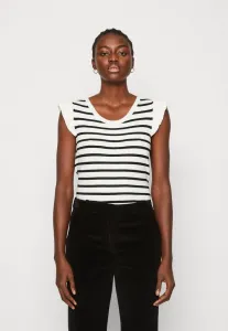 Футболка с принтом Lascana, Off-White/Black