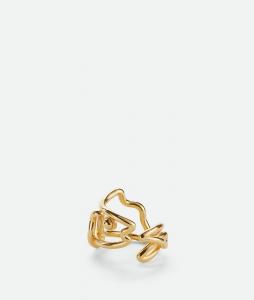 Fish ring BOTTEGA VENETA, желтое золото