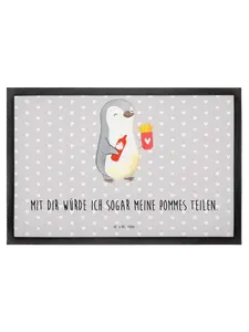 Коврик для ног Mr. & Mrs. Panda, серый пастельный