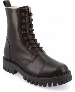 Женские боевые ботинки Aaley Lace Up Lug Combat Bootie Journee Collection, коричневый