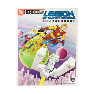 Промо-плакат ролевой игры Legendary DC Heroes, DC Heroes - Modules & Miscellaneous (Mayfair Games)
