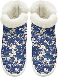 Женские пушистые ботинки Комфортные ботильоны на каждый день для мужчин ботинки на зиму без шнуровки, размеры США 4,5-12 Cugasmaru, синий