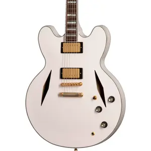 Электрогитара Epiphone Emily Wolfe "White Wolfe" Sheraton Semi-Hollow, состаренный белый костяной цвет